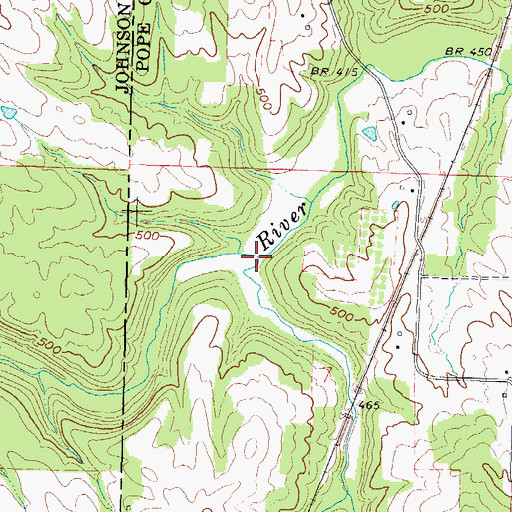 Topographic Map of Waltons Branch, IL