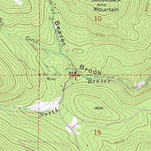 Topographic Map of Pat Creek, CO