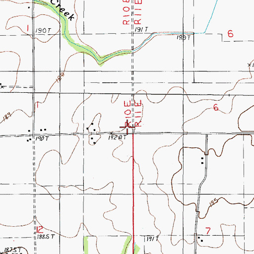 Topographic Map of Washington Evangelical United Brethren Church (historical), IL