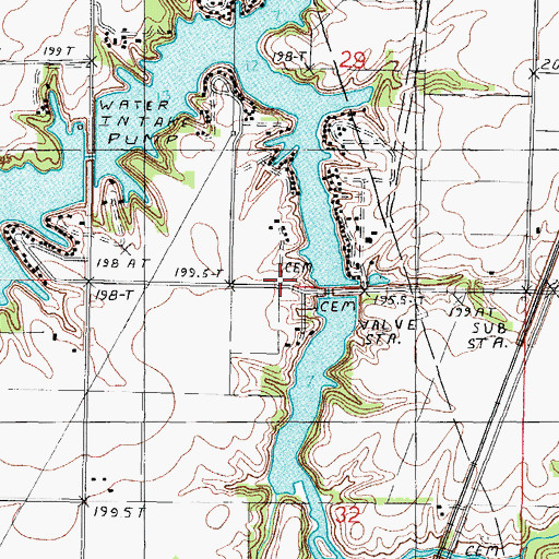 Topographic Map of Zion Chapel United Brethren Church (historical), IL