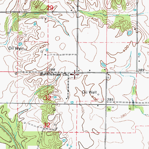 Topographic Map of Adkin Cemetery, IL