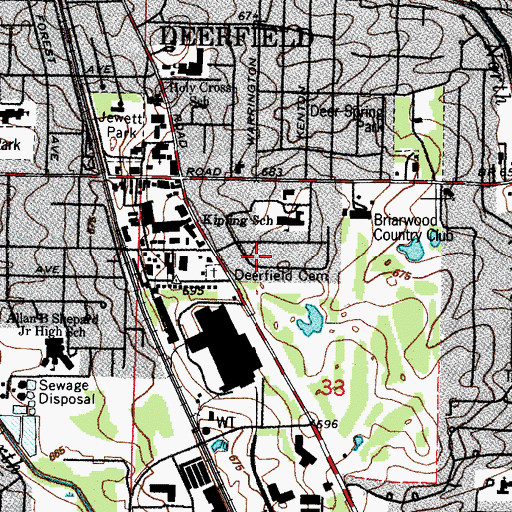 Topographic Map of Kipling Park, IL