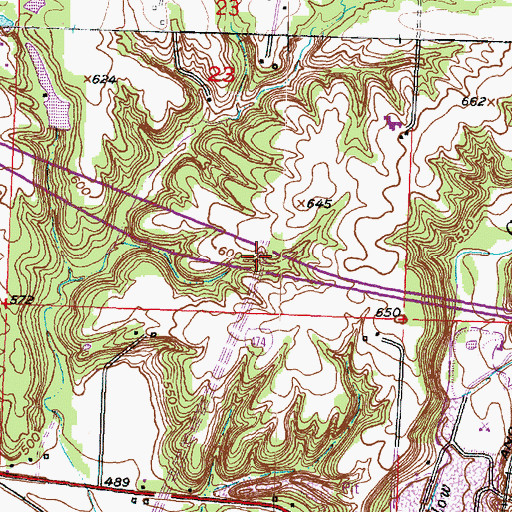 Topographic Map of Interchange 87, IL
