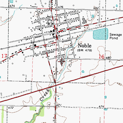 Topographic Map of West Richland Elementary School, IL