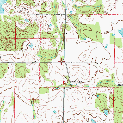 Topographic Map of Chenault School (historical), IL