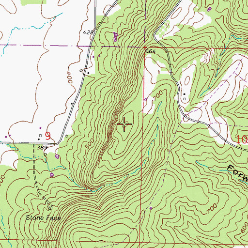 Topographic Map of Eagle Mountains, IL