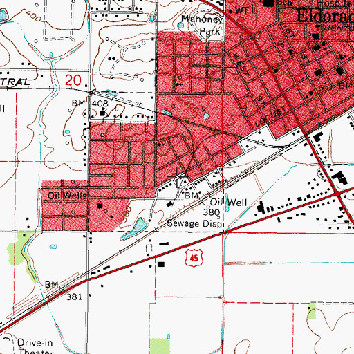 Topographic Map of Free Methodist Church, IL