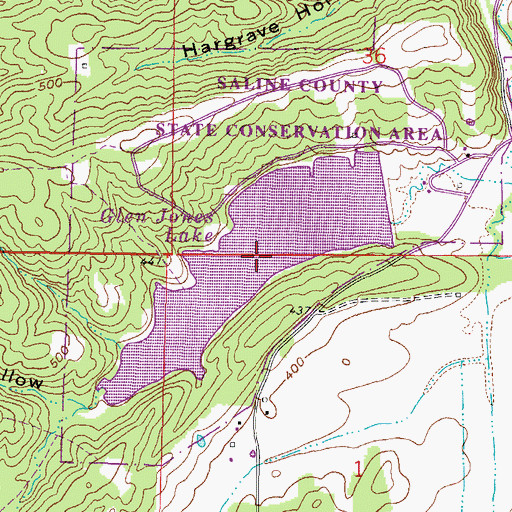 Topographic Map of Glen Jones Lake, IL