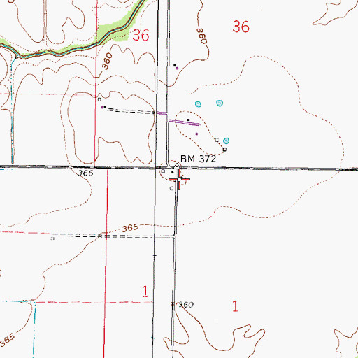 Topographic Map of Saline Valley School (historical), IL