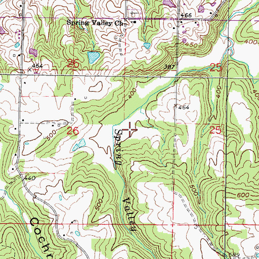 Topographic Map of Spring Valley School (historical), IL
