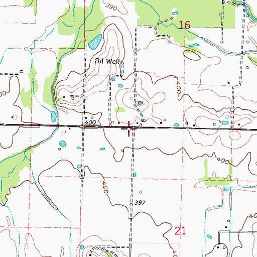 Topographic Map of Ward School (historical), IL
