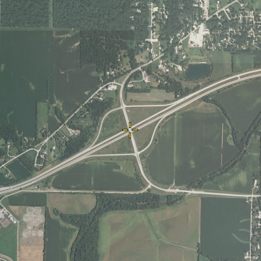 Aerial/Satellite Image of Interchange 1, IL