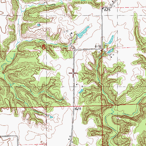 Topographic Map of Hale Ridge (historical), IL