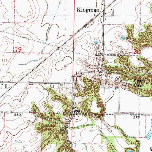 Topographic Map of Big Spring Post Office (historical), IL