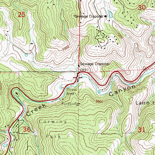 Topographic Map of Cold Spring Gulch, CO