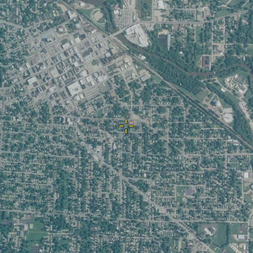 Aerial/Satellite Image of Third Ward Park, IL