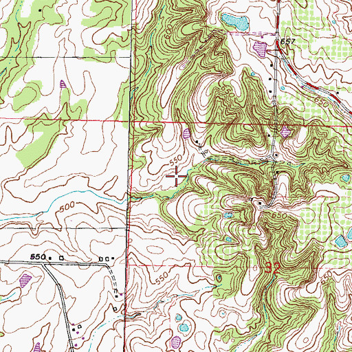 Topographic Map of Union County Country Club, IL