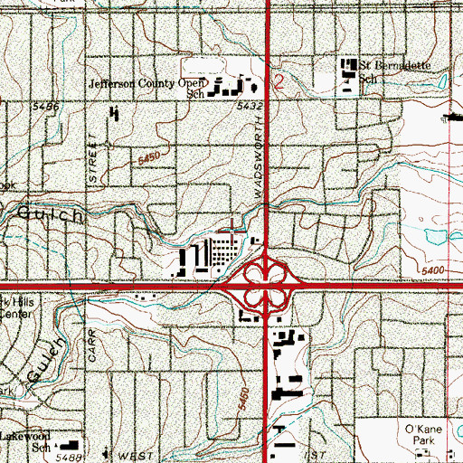 Topographic Map of McIntyre Gulch, CO
