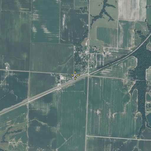 Aerial/Satellite Image of Plainview Post Office, IL