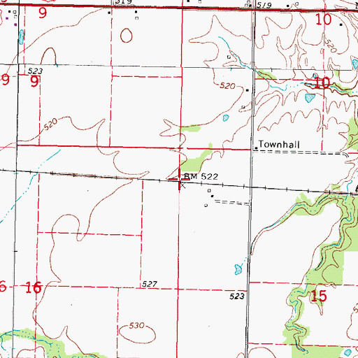 Topographic Map of Bannister Switch (historical), IL