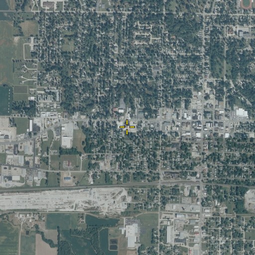 Aerial/Satellite Image of First Baptist Church, IL