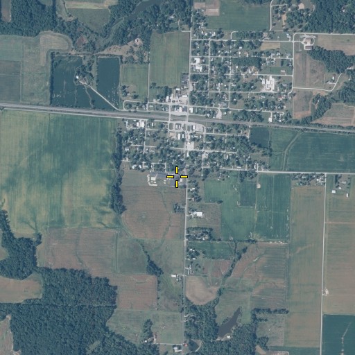 Aerial/Satellite Image of Iuka Elementary School, IL