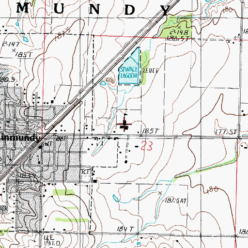 Topographic Map of South Central Elementary School-Kinmundy, IL