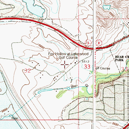 Topographic Map of Mountain Valley Church, CO