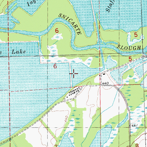Topographic Map of Cross Slough, IL
