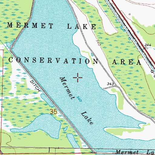 Topographic Map of Round Lake (historical), IL