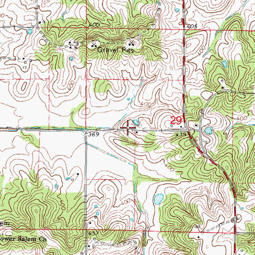 Topographic Map of Union School (historical), IL