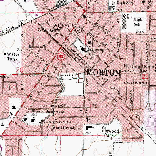 Topographic Map of Apostolic Christian Cemetery, IL