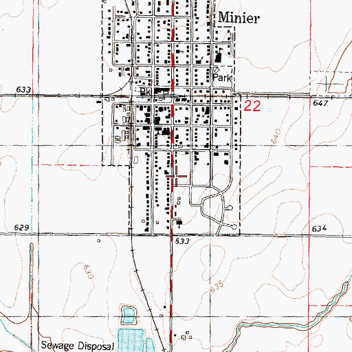 Topographic Map of Good Shepherd Lutheran Church, IL