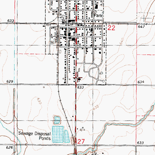 Topographic Map of Minier Assembly of God Church, IL