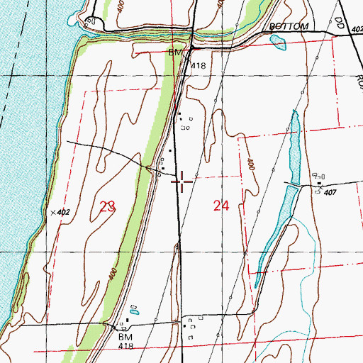 Topographic Map of Etter School (historical), IL