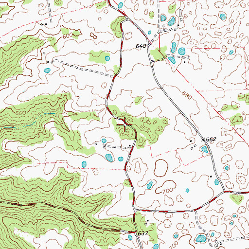 Topographic Map of Grant School (historical), IL