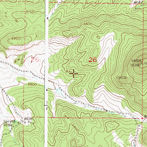 Topographic Map of Windy Saddle, CO