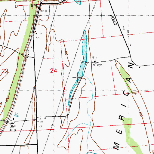 Topographic Map of Porter Lake, IL