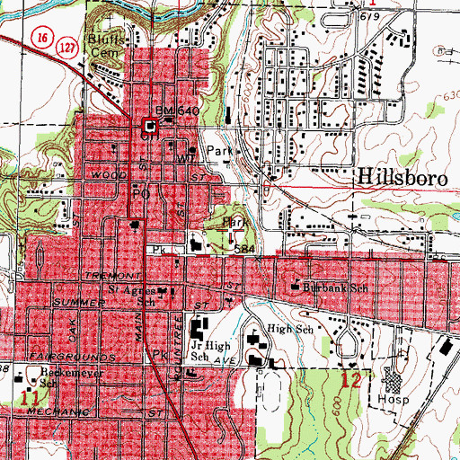 Topographic Map of Challacombe Park, IL