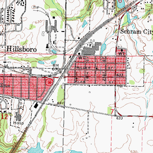 Topographic Map of Gospel Tabernacle, IL