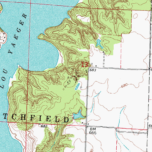 Topographic Map of Rainmaker Camp, IL