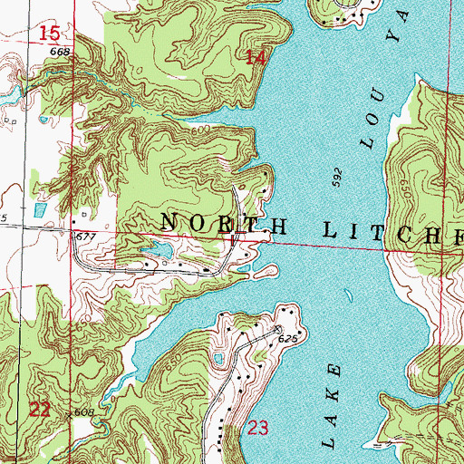 Topographic Map of Stagecoach Junction, IL
