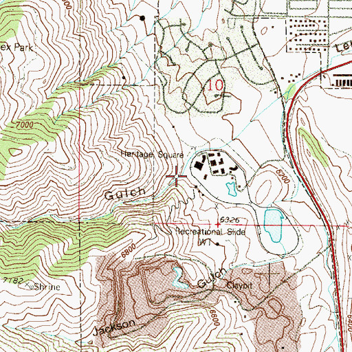 Topographic Map of Apex Gulch, CO