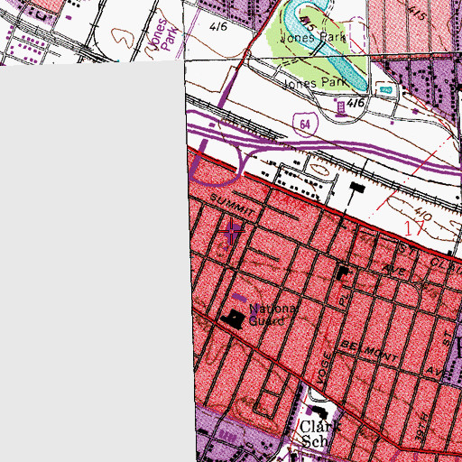 Topographic Map of Donald McHenry Elementary School, IL