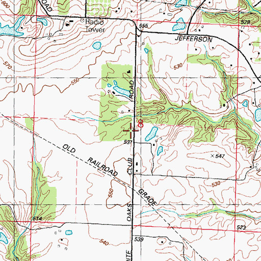 Topographic Map of Hertel School (historical), IL