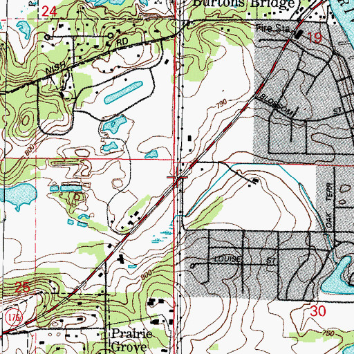 Topographic Map of Lincoln School (historical), IL
