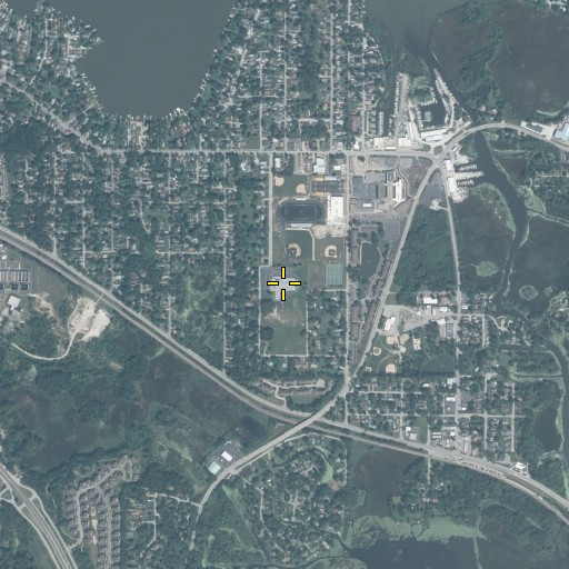 Aerial/Satellite Image of Stanton School, IL