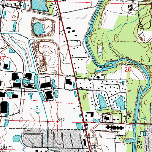 Topographic Map of Tripp School (historical), IL