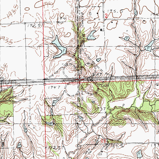 Topographic Map of Interchange 60, IL