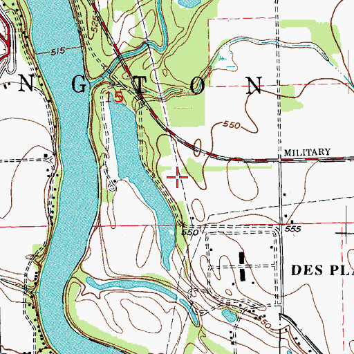 Topographic Map of Milliken Lake, IL